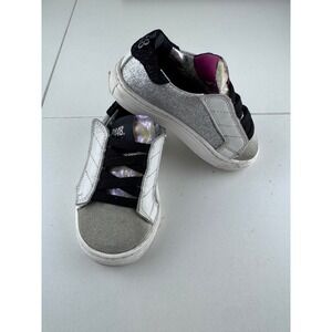 P448 Kids John‎ Glitter Low Top Sneakers Size 22 6.5
